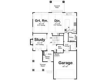 1st Floor Plan, 050H-0507