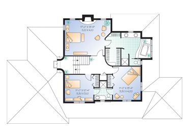 2nd Floor Plan, 027H-0045