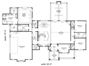 Floor Plan, 062H-0142