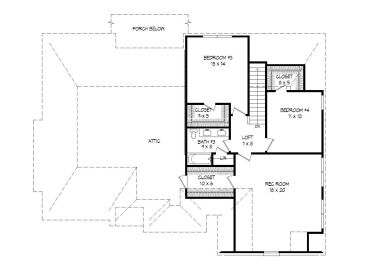 2nd Floor Plan, 062H-0085