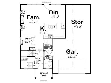 1st Floor Plan, 050H-0369