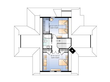 2nd Floor Plan, 027H-0104