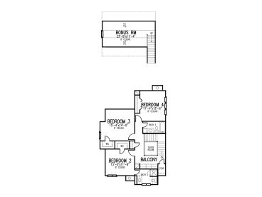 2nd Floor Plan, 054H-0137