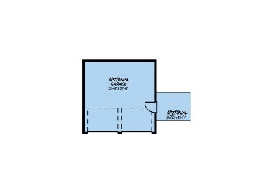 Opt. Garage Floor Plan, 074H-0143
