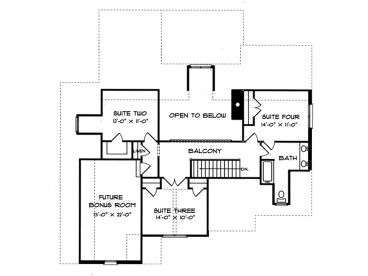 2nd Floor Plan, 029H-0016