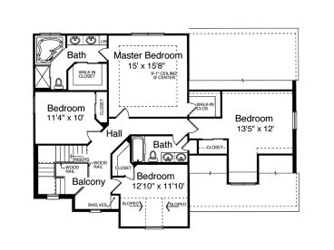 2nd Floor Plan, 046H-0024