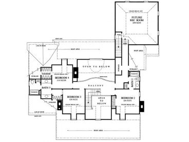 2nd Floor Plan, 063H-0106