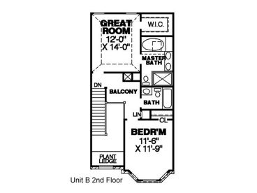 2nd Floor Plan B, 011M-0003