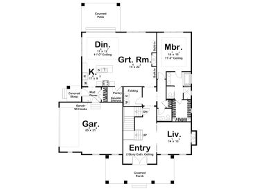 1st Floor Plan, 050H-0511