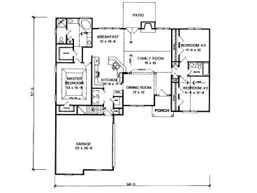 1st Floor Plan, 019H-0023