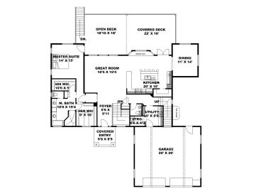 1st Floor Plan, 012H-0251