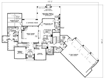 1st Floor Plan, 025H-0214