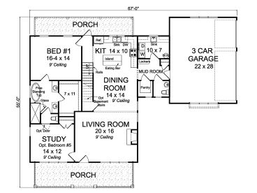 1st Floor Plan, 059H-0222