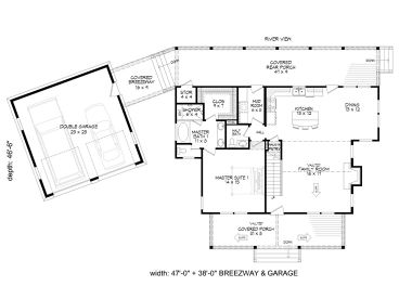 1st Floor Plan, 062H-0280