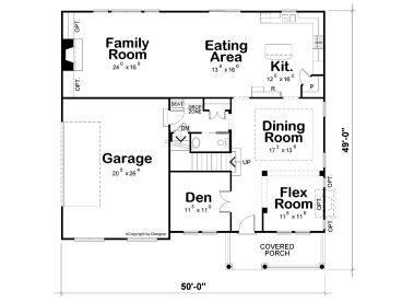 1st Floor Plan, 031H-0509
