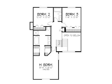 2nd Floor Plan, 022H-0050