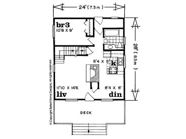 1st Floor Plan, 032H-0005