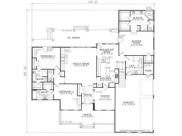 1st Floor Plan, 025H-0040