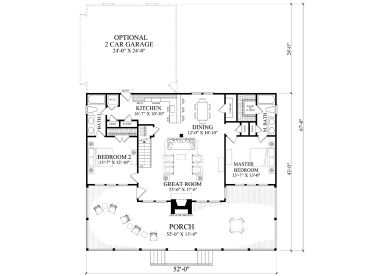 1st Floor Plan, 063H-0222