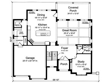 1st Floor Plan, 046H-0145