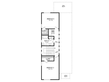 2nd Floor Plan, 062H-0167