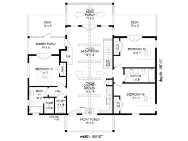 Floor Plan, 062H-0338