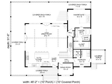 1st Floor Plan, 062H-0478
