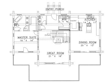 1st Floor Plan, 012L-0036