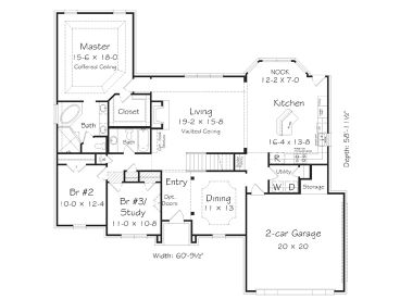 1st Floor Plan, 061H-0172