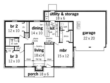 Floor Plan, 021H-0019