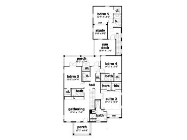 2nd Floor Plan, 052H-0071