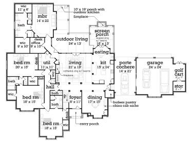 1st Floor Plan, 021H-0251