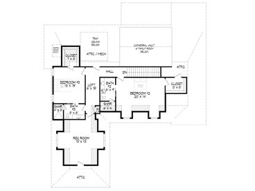 2nd Floor Plan, 062H-0329