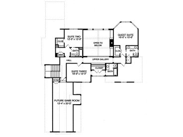 2nd Floor Plan, 029H-0086
