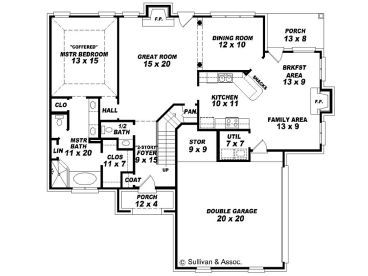 1st Floor Plan, 006H-0059