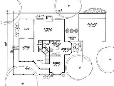 1st Floor Plan, 036H-0068