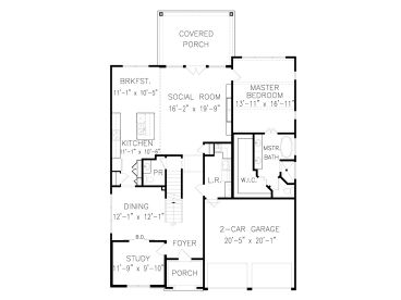1st Floor Plan, 084H-0013