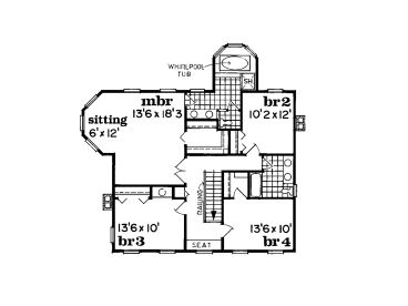 2nd Floor Plan, 032H-0026