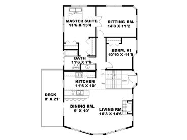 1st Floor Plan, 012H-0170