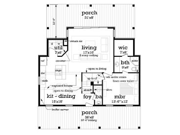 1st Floor Plan, 021H-0275