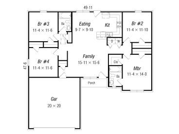 Floor Plan, 061H-0026