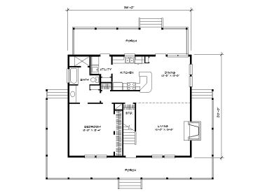 1st Floor Plan, 008H-0034