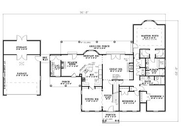 1st Floor Plan, 025H-0165