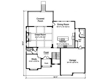1st Floor Plan, 046H-0169