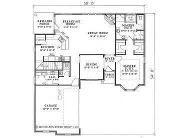 1st Floor Plan, 025H-0108