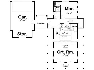 1st Floor Plan, 050H-0284