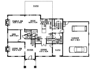1st Floor Plan, 026H-0052