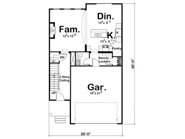 1st Floor Plan, 050H-0109