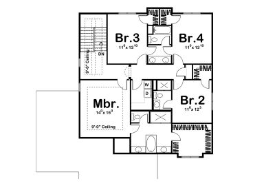 2nd Floor Plan, 050H-0105