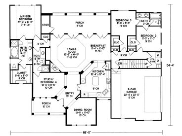 1st Floor Plan, 031H-0433
